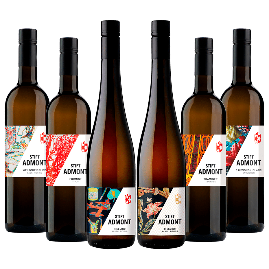 Leicht und frisch: Welschriesling, Furmint, Riesling, Riesling, Traminer, Sauvignon Blanc