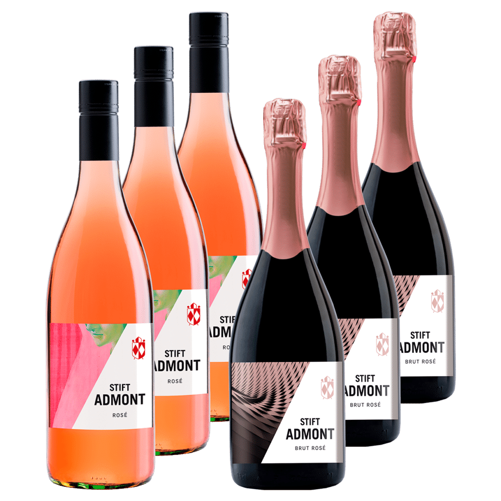 je dreimal: Rosé und Brut Rosé